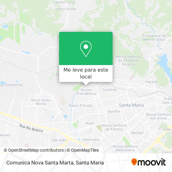 Comunica Nova Santa Marta mapa