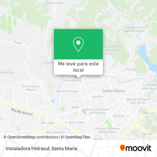 Instaladora Hidrasul mapa