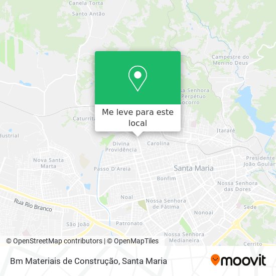 Bm Materiais de Construção mapa