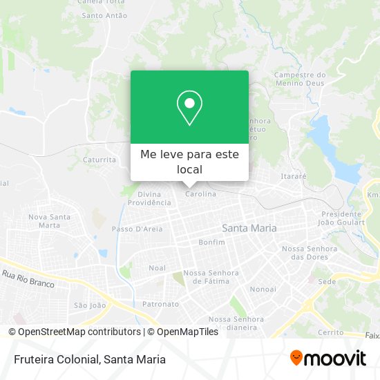 Fruteira Colonial mapa