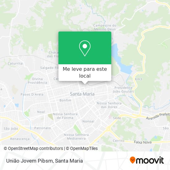 União Jovem Pibsm mapa