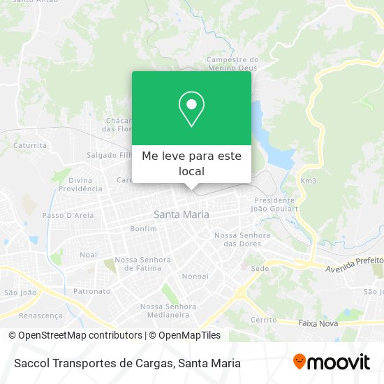 Saccol Transportes de Cargas mapa