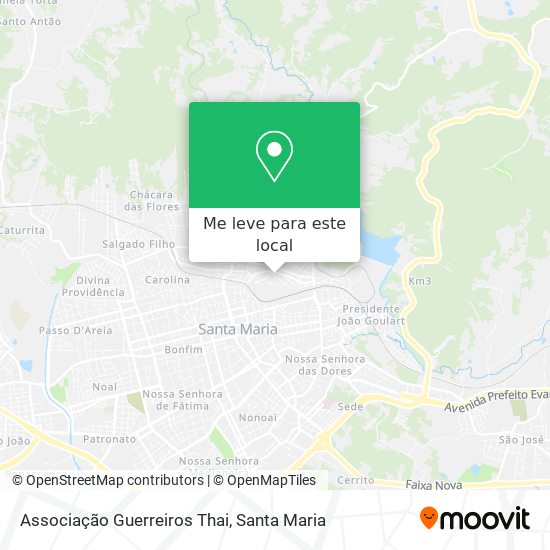 Associação Guerreiros Thai mapa