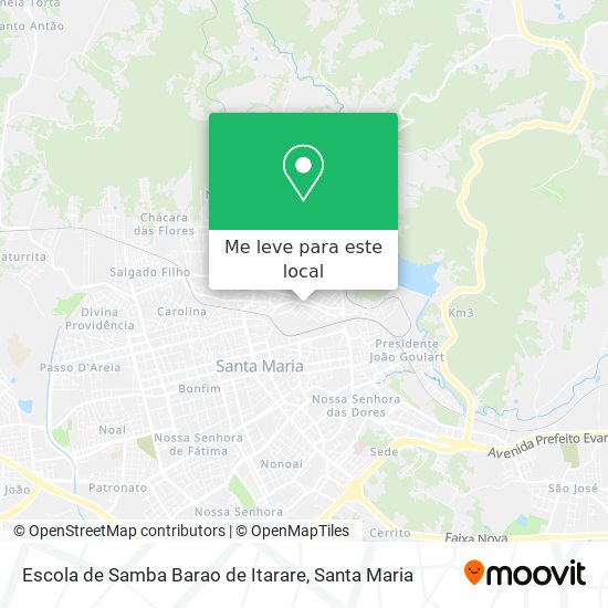 Escola de Samba Barao de Itarare mapa