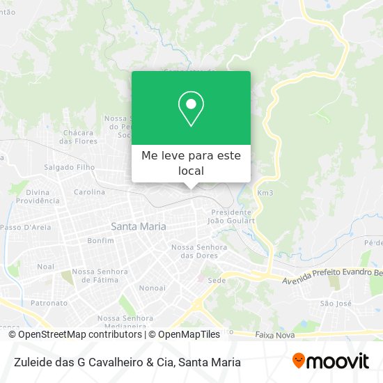 Zuleide das G Cavalheiro & Cia mapa