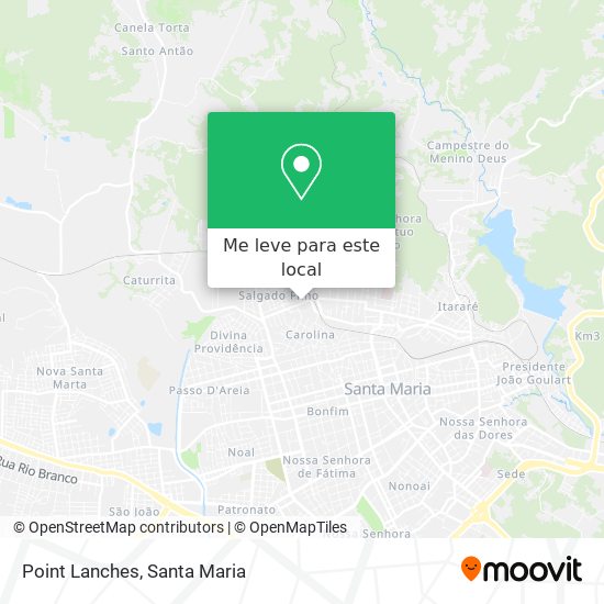 Point Lanches mapa