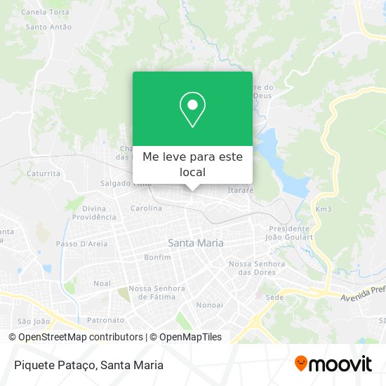 Piquete Pataço mapa