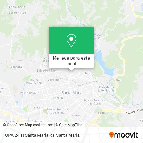 UPA 24 H Santa Maria Rs mapa