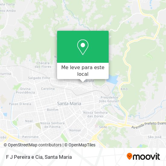 F J Pereira e Cia mapa
