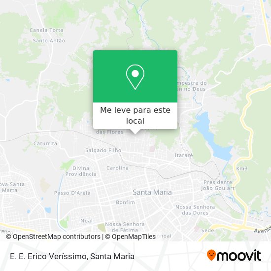 E. E. Erico Veríssimo mapa
