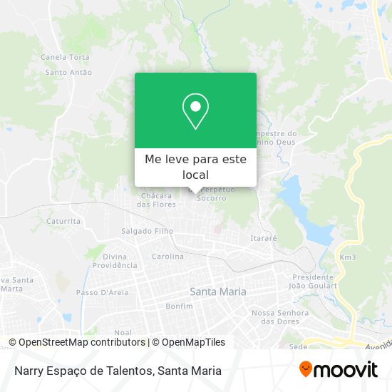 Narry Espaço de Talentos mapa