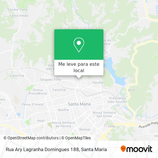 Rua Ary Lagranha Domingues 188 mapa