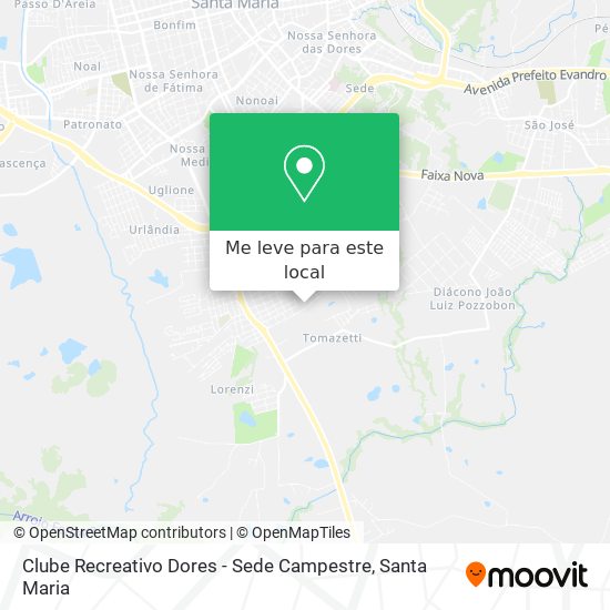 Clube Recreativo Dores - Sede Campestre mapa