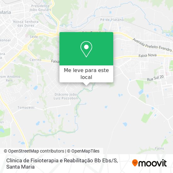 Clínica de Fisioterapia e Reabilitação Bb Ebs / S mapa