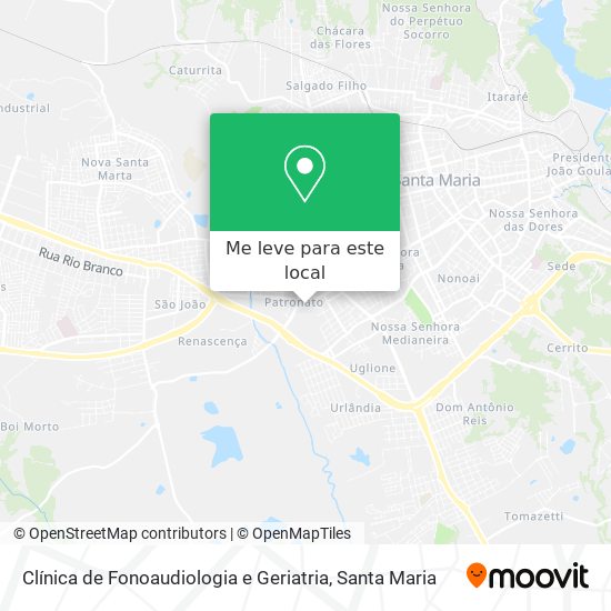 Clínica de Fonoaudiologia e Geriatria mapa