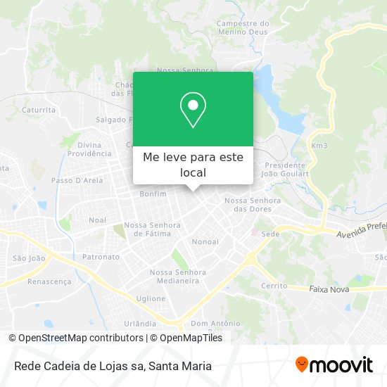 Rede Cadeia de Lojas sa mapa
