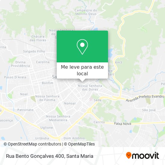 Rua Bento Gonçalves 400 mapa