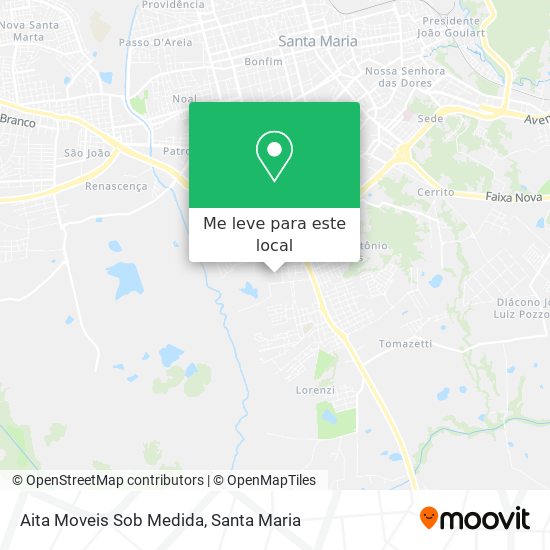 Aita Moveis Sob Medida mapa