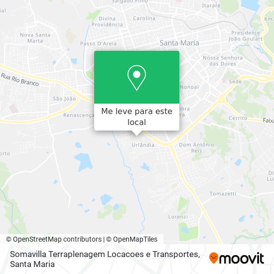 Somavilla Terraplenagem Locacoes e Transportes mapa