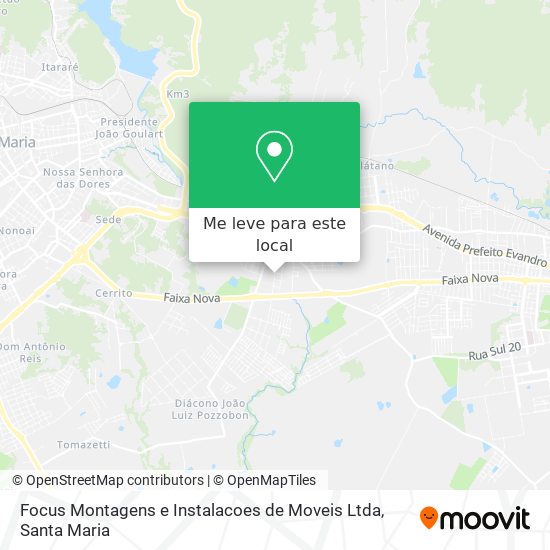 Focus Montagens e Instalacoes de Moveis Ltda mapa