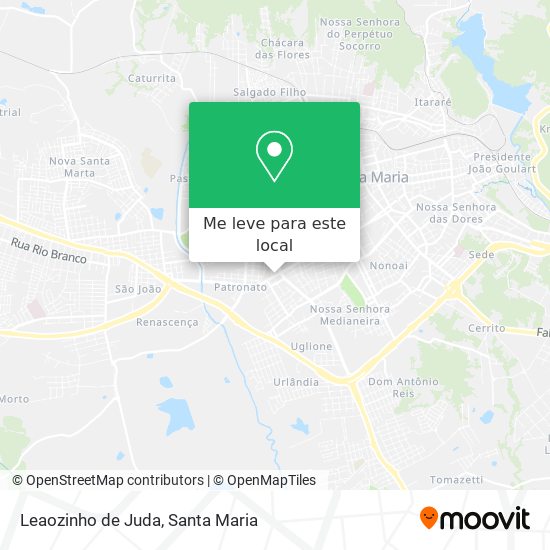 Leaozinho de Juda mapa