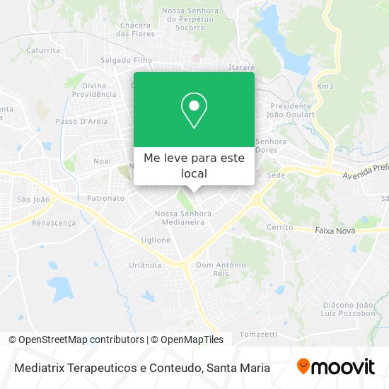 Mediatrix Terapeuticos e Conteudo mapa