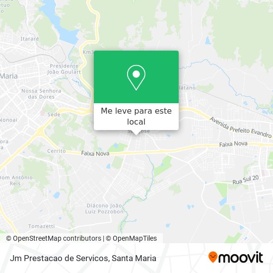 Jm Prestacao de Servicos mapa