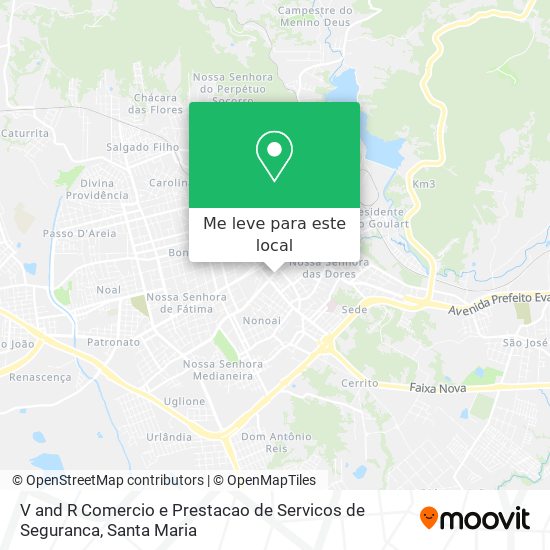 V and R Comercio e Prestacao de Servicos de Seguranca mapa