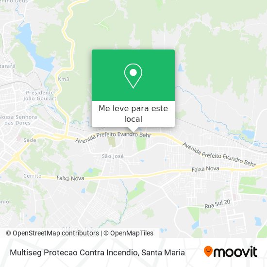 Multiseg Protecao Contra Incendio mapa