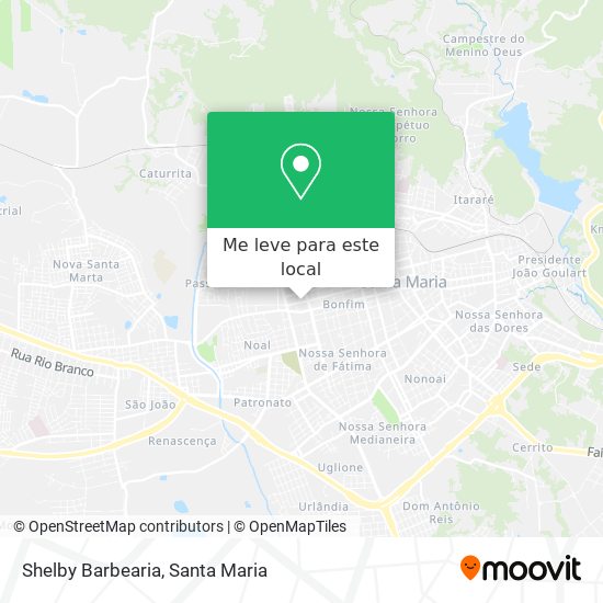 Shelby Barbearia mapa
