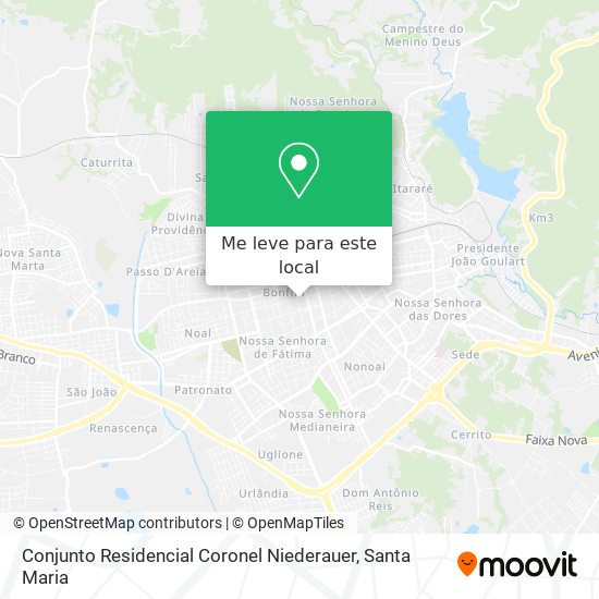 Conjunto Residencial Coronel Niederauer mapa