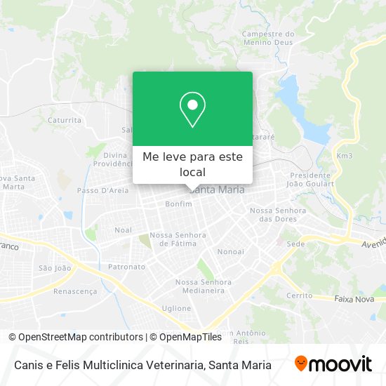 Canis e Felis Multiclinica Veterinaria mapa