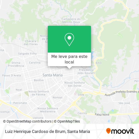 Luiz Henrique Cardoso de Brum mapa