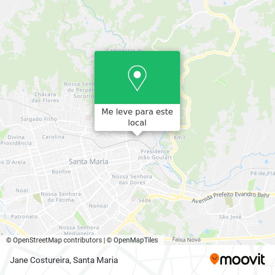 Jane Costureira mapa