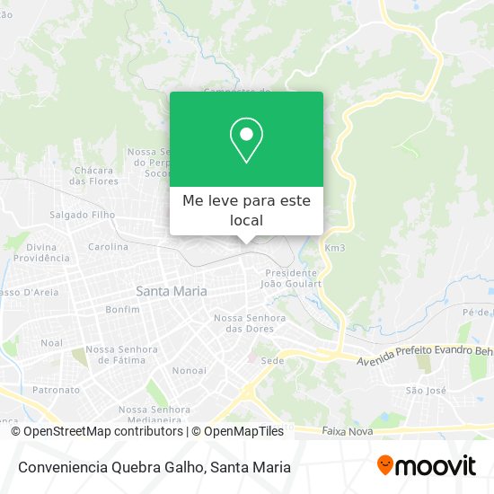 Conveniencia Quebra Galho mapa