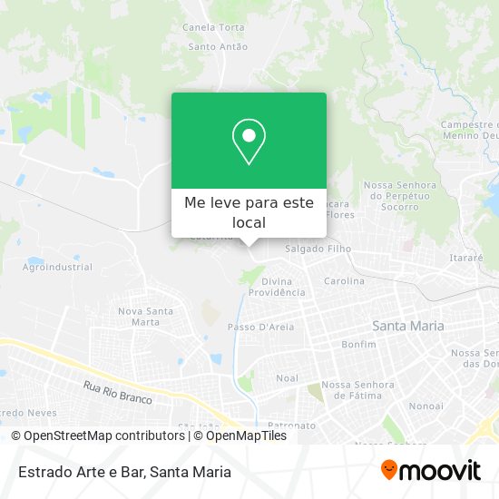 Estrado Arte e Bar mapa