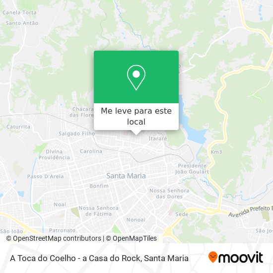 A Toca do Coelho - a Casa do Rock mapa