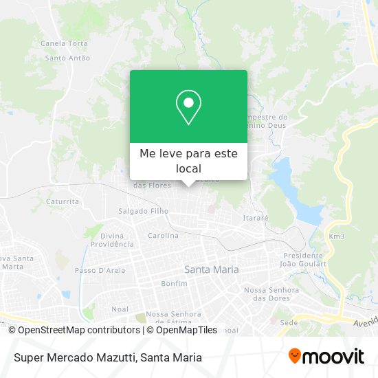 Super Mercado Mazutti mapa