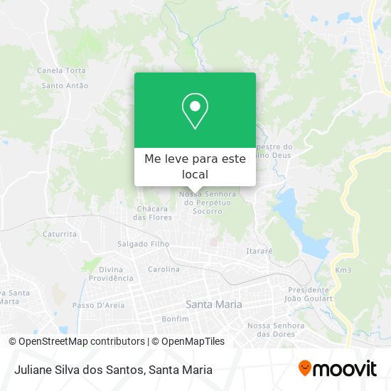 Juliane Silva dos Santos mapa