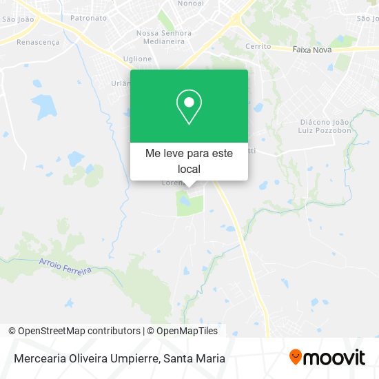 Mercearia Oliveira Umpierre mapa