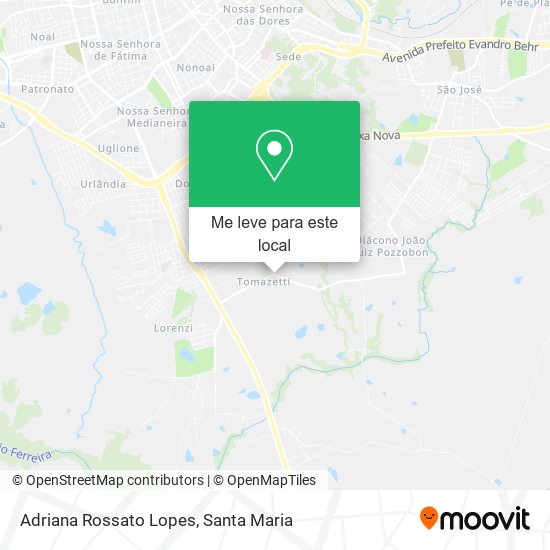 Adriana Rossato Lopes mapa