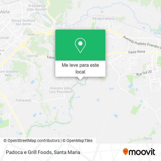 Padoca e Grill Foods mapa