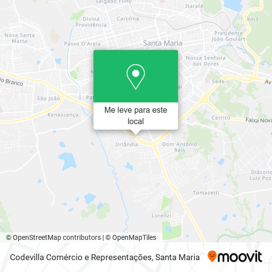 Codevilla Comércio e Representações mapa