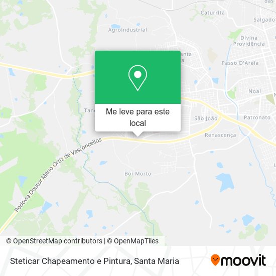Steticar Chapeamento e Pintura mapa