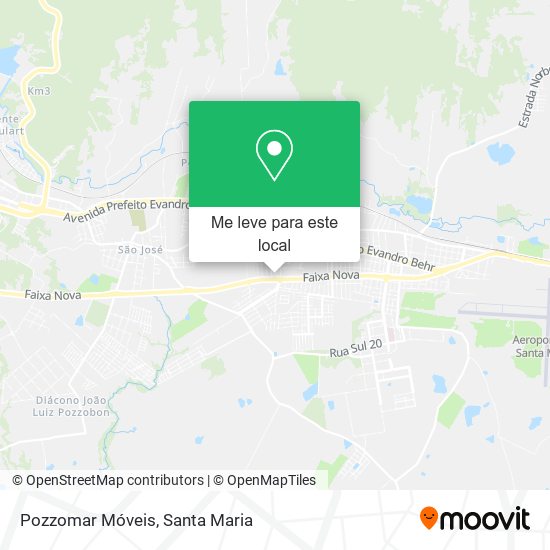 Pozzomar Móveis mapa