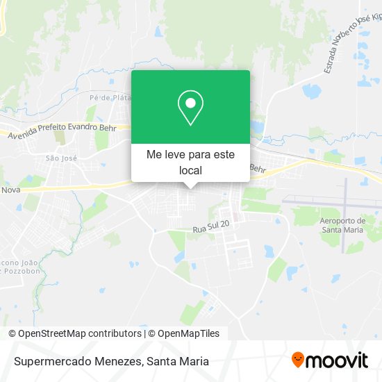 Supermercado Menezes mapa