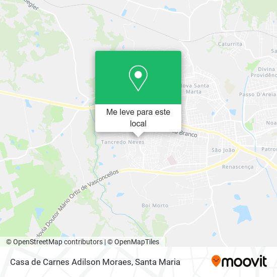 Casa de Carnes Adilson Moraes mapa