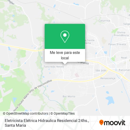 Eletricista Elétrica Hidraulica Residencial 24hs. mapa
