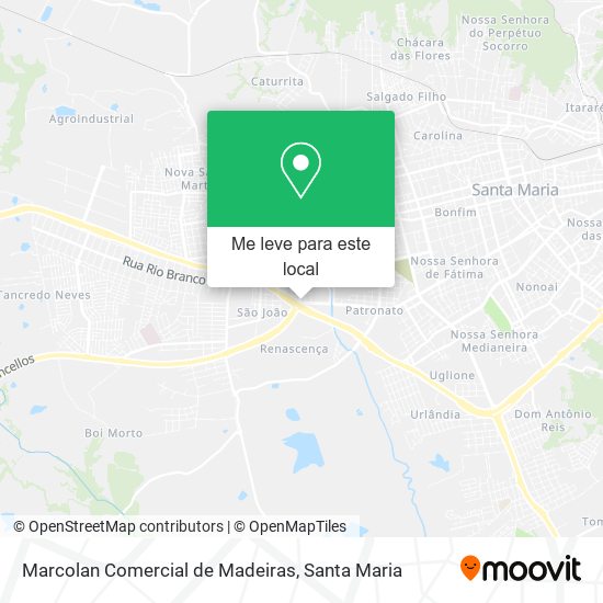 Marcolan Comercial de Madeiras mapa