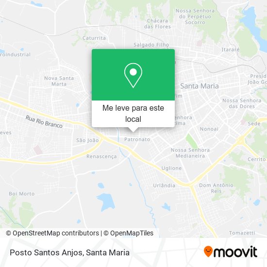 Posto Santos Anjos mapa